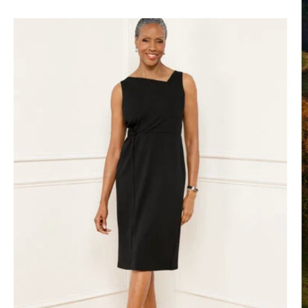 Talbots Black Twist Detail Dress